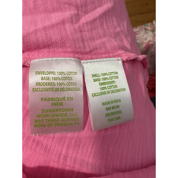 Lilly Pulitzer Size XS Taylinn Blouse Top Pink - Picture 5 of 5
